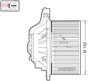 Innenraumgebläse 12 V DENSO DEA41015