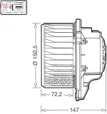 Innenraumgebläse 12 V DENSO DEA41016