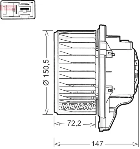 Innenraumgebläse 12 V DENSO DEA41016 Bild Innenraumgebläse 12 V DENSO DEA41016
