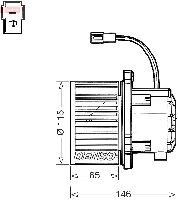Innenraumgebläse 12 V DENSO DEA41017
