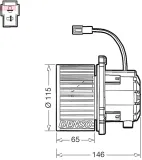 Innenraumgebläse 12 V DENSO DEA41017