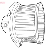 Innenraumgebläse 12 V DENSO DEA43002