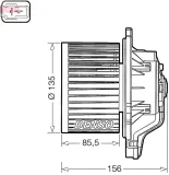 Innenraumgebläse 12 V DENSO DEA43016