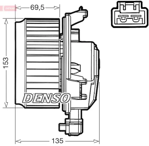 Innenraumgebläse 12 V DENSO DEA50000 Bild Innenraumgebläse 12 V DENSO DEA50000