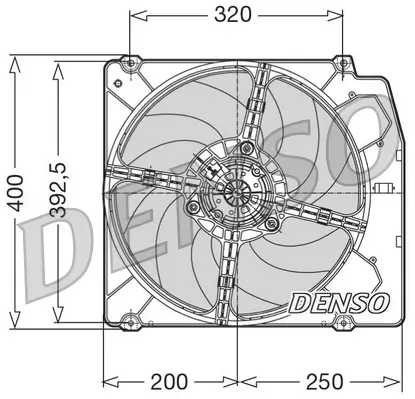 Lüfter, Motorkühlung 12 V DENSO DER01005 Bild Lüfter, Motorkühlung 12 V DENSO DER01005