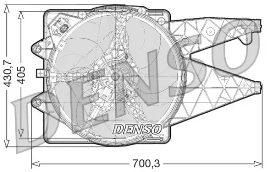 Lüfter, Motorkühlung DENSO DER01020 Bild Lüfter, Motorkühlung DENSO DER01020