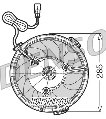 Lüfter, Motorkühlung 12 V DENSO DER02005