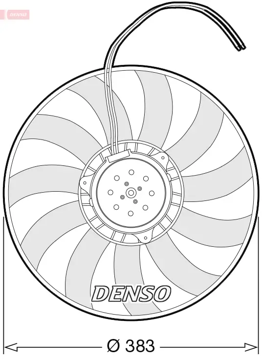 Lüfter, Motorkühlung 12 V DENSO DER02007