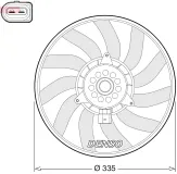 Lüfter, Motorkühlung 12 V DENSO DER02008