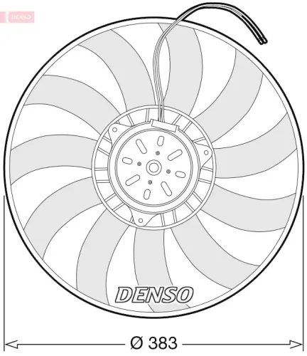 Lüfter, Motorkühlung 12 V DENSO DER02009 Bild Lüfter, Motorkühlung 12 V DENSO DER02009