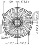 Lüfter, Motorkühlung 12 V DENSO DER07005