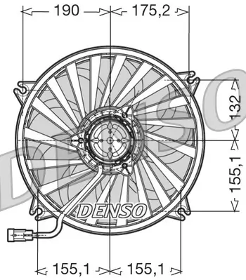 Lüfter, Motorkühlung 12 V DENSO DER07005 Bild Lüfter, Motorkühlung 12 V DENSO DER07005
