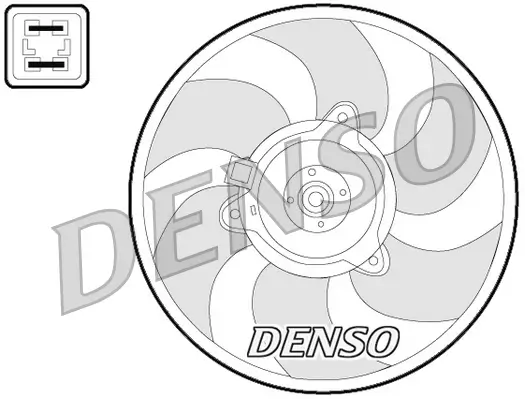 Lüfter, Motorkühlung 12 V DENSO DER07008