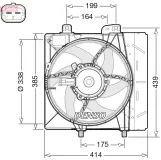 Lüfter, Motorkühlung 12 V DENSO DER07011