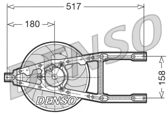 Lüfter, Motorkühlung 12 V DENSO DER09012 Bild Lüfter, Motorkühlung 12 V DENSO DER09012