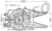 Lüfter, Motorkühlung 12 V DENSO DER09014