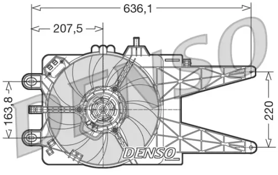 Lüfter, Motorkühlung 12 V DENSO DER09015 Bild Lüfter, Motorkühlung 12 V DENSO DER09015