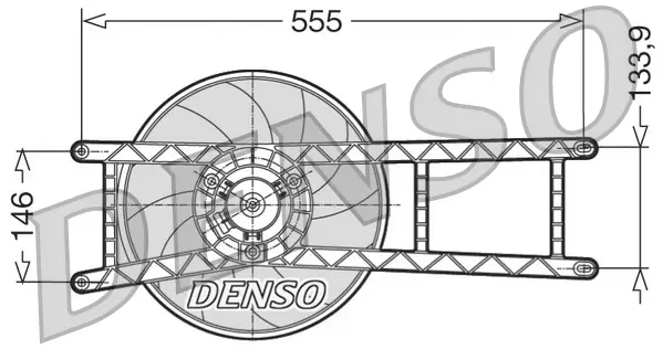 Lüfter, Motorkühlung 12 V DENSO DER09017