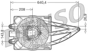 Lüfter, Motorkühlung 12 V DENSO DER09018