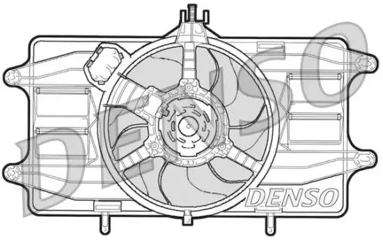 Lüfter, Motorkühlung 12 V DENSO DER09020 Bild Lüfter, Motorkühlung 12 V DENSO DER09020