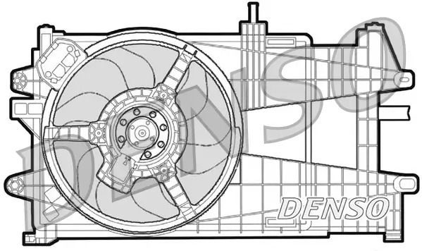 Lüfter, Motorkühlung 12 V DENSO DER09035