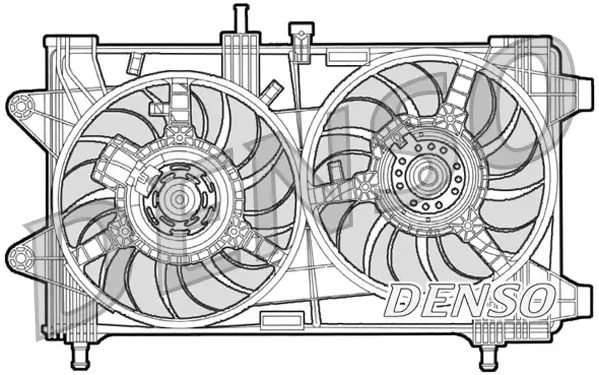 Lüfter, Motorkühlung 12 V DENSO DER09036