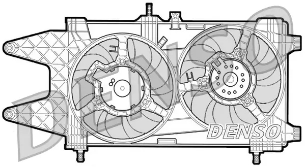 Lüfter, Motorkühlung 12 V DENSO DER09037