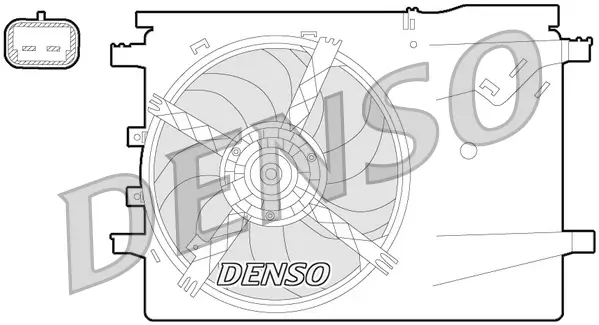 Lüfter, Motorkühlung 12 V DENSO DER09058