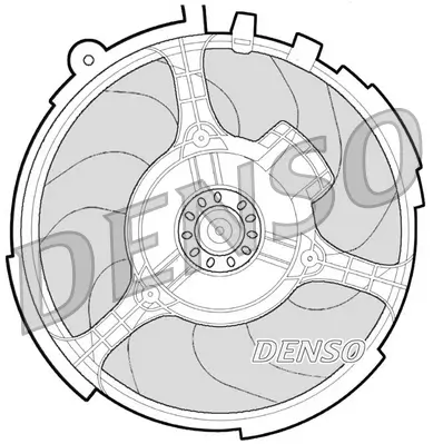 Lüfter, Motorkühlung 12 V DENSO DER09060 Bild Lüfter, Motorkühlung 12 V DENSO DER09060