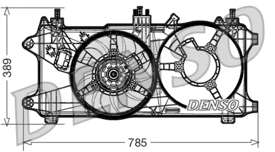 Lüfter, Motorkühlung DENSO DER09084 Bild Lüfter, Motorkühlung DENSO DER09084