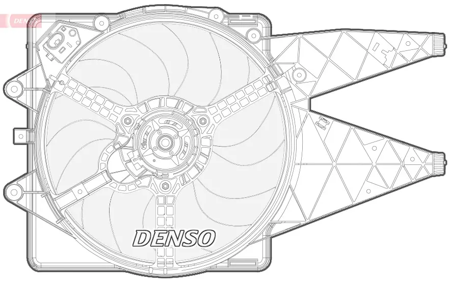 Lüfter, Motorkühlung 12 V DENSO DER09092