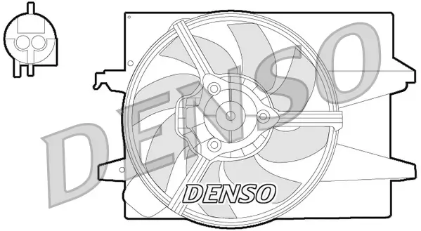 Lüfter, Motorkühlung 12 V DENSO DER10004