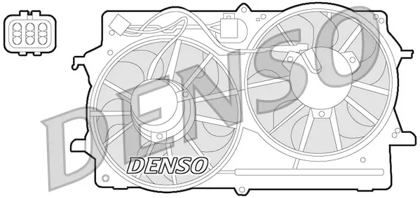 Lüfter, Motorkühlung 12 V DENSO DER10007