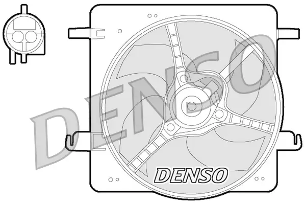 Lüfter, Motorkühlung 12 V DENSO DER10008