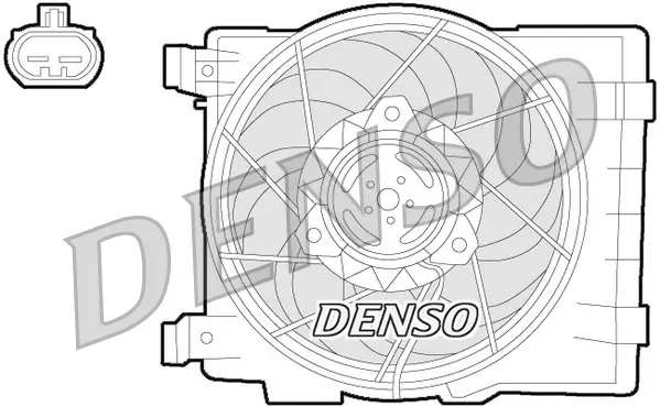 Lüfter, Motorkühlung 12 V DENSO DER20015