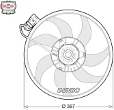 Lüfter, Motorkühlung 12 V DENSO DER20017