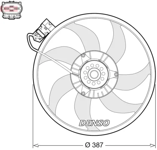 Lüfter, Motorkühlung 12 V DENSO DER20017 Bild Lüfter, Motorkühlung 12 V DENSO DER20017