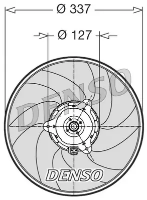 Lüfter, Motorkühlung 12 V DENSO DER21002 Bild Lüfter, Motorkühlung 12 V DENSO DER21002