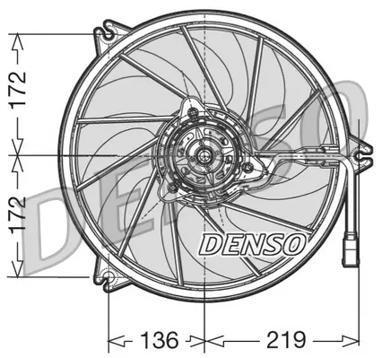 Lüfter, Motorkühlung 12 V DENSO DER21006