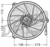 Lüfter, Motorkühlung 12 V DENSO DER21006