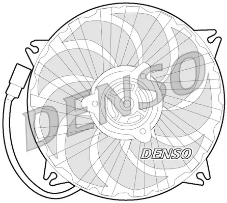 Lüfter, Motorkühlung 12 V DENSO DER21017