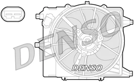 Lüfter, Motorkühlung 12 V DENSO DER23003 Bild Lüfter, Motorkühlung 12 V DENSO DER23003