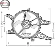 Lüfter, Motorkühlung 12 V DENSO DER23006