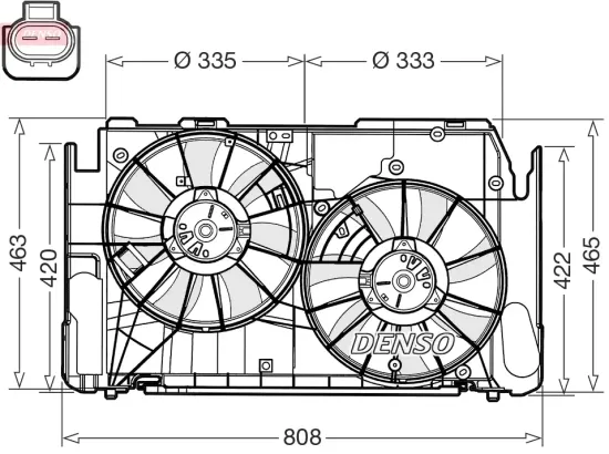 Lüfter, Motorkühlung DENSO DER50002 Bild Lüfter, Motorkühlung DENSO DER50002