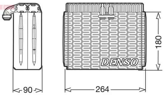 Verdampfer, Klimaanlage DENSO DEV01010 Bild Verdampfer, Klimaanlage DENSO DEV01010