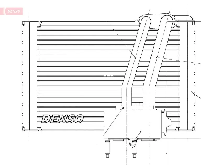 Verdampfer, Klimaanlage DENSO DEV07005