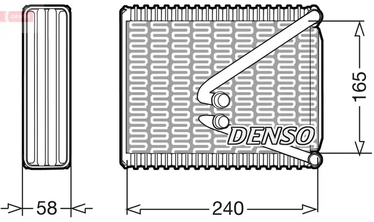 Verdampfer, Klimaanlage DENSO DEV09010