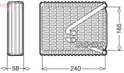 Verdampfer, Klimaanlage DENSO DEV09010