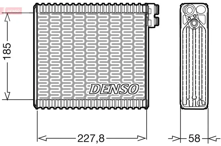 Verdampfer, Klimaanlage DENSO DEV09011