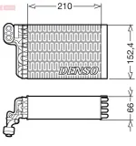 Verdampfer, Klimaanlage DENSO DEV09015